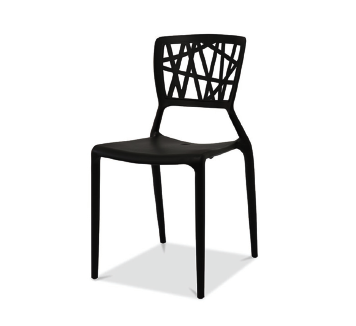 Design stoel zwart